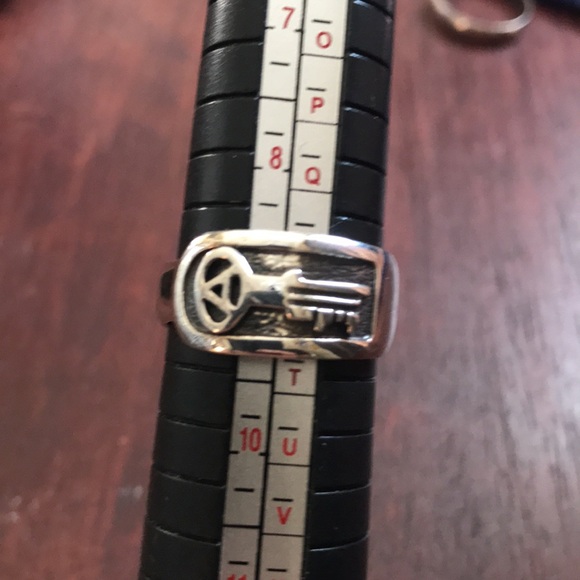 Vintage sterling key ring - Picture 3 of 5